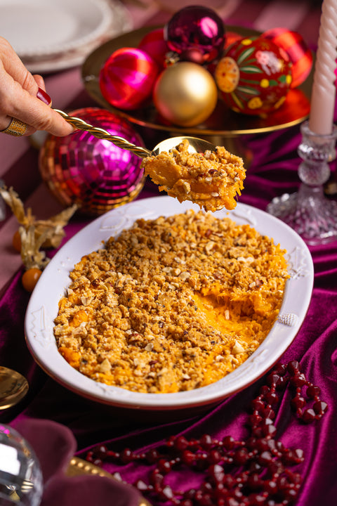 Gratin de Butternut et son Crumble Noisettes Parmesan