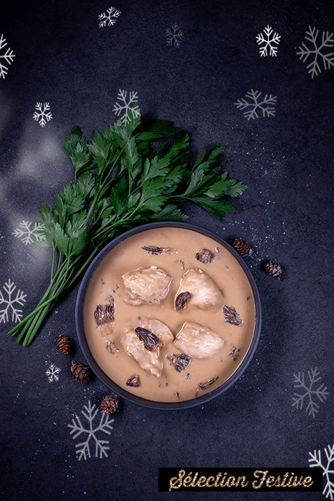 Sauté de Chapon Fermier Sauce aux Morilles