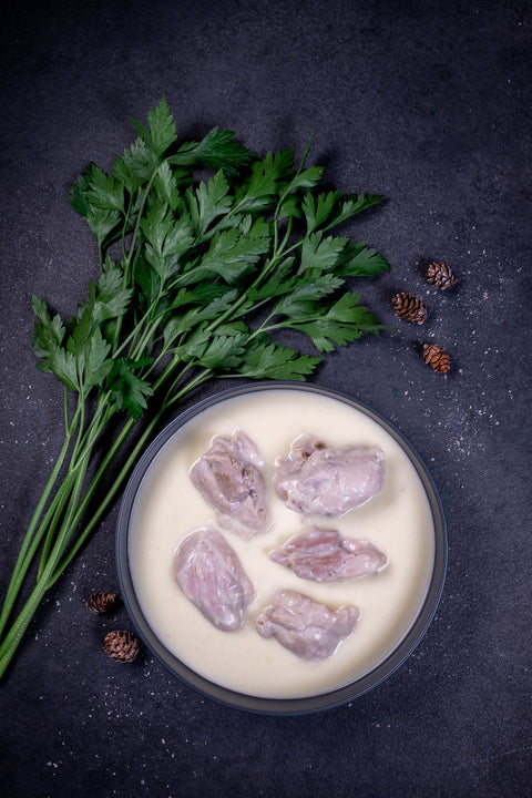 Traiteur sauté de poulet fermier à la crème