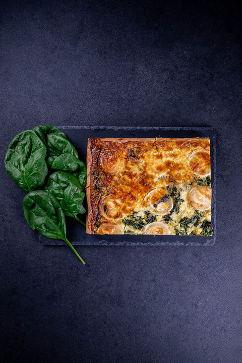 Traiteur quiche chèvre épinard